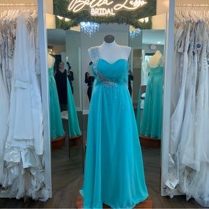 One shoulder bridesmaid dress